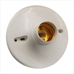 SOCATE PLASTICO ROSCA E27 BLANCO. SEMILIC