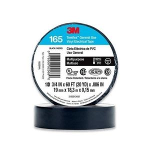 Teipe eléctrico Temflex 165 negro 3/4" x 18,3 m 3M