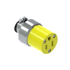 Conector blindado y abrazadera metálica nema 515 15a 125v Eagle
