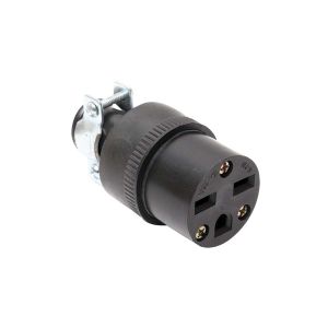 Conector redondo con abrazadera metálica nema 615 15a 250 v negro Eagle