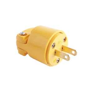Enchufe con abrazadera nema 115 15a 125v amarillo Eagle