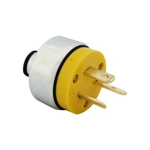 Enchufe blindado con abrazadera metálica nema 1020p, 20 a 125 - 250 v amarillo Eagle