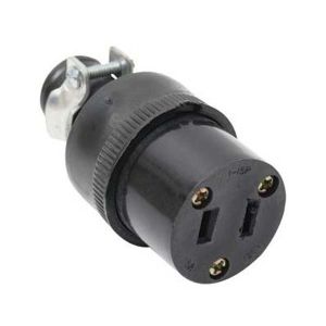 Conector con abrazadera nema 515 15a 125v negro Eagle