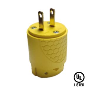 Enchufe amarillo sin tierra 15 A 125 V Tania Wiring