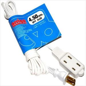 EXT. DOMESTICA SPT 2x20AWG, 3 TOMAS BLANCO 4,50MTS. ARRIGO BY FERREINOX