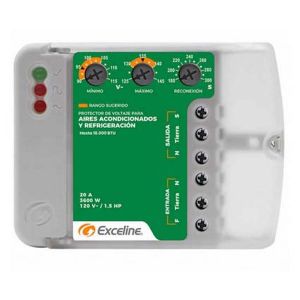 Protector para aire acondicionado con bornera 120 voltios Exceline