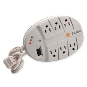 Protector equipos electrónicos multitoma con cable 120 voltios Exceline