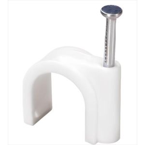 GRAPA P/CABLE C/CLAVO REDONDA 6MM. UYUSTOOLS