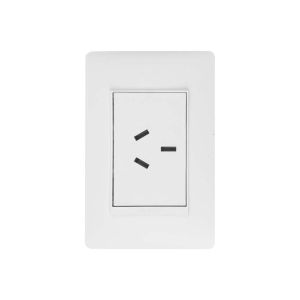 Toma sencilla 3p 20a blanco línea luzica Bticino