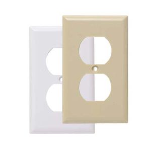 Tapa plastica para tomacorriente doble 270 blanco Eagle