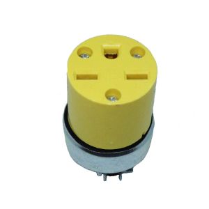 Tomacorriente amarillo ojo chino Semilic