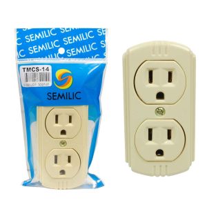 Tomacorriente tipo panela con tierra Semilic