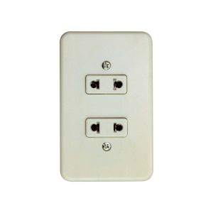 Tomacorriente doble de empotrar Wequp