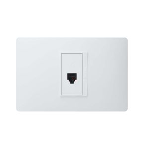 Toma telefónica rj11 4 polos negro luzica blanco Bticino