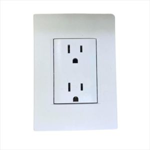 TOMA DOBLE 2P+T BLANCO LINEA LIVING LIGHT. BTICINO