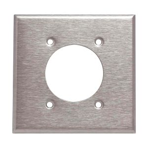 Placa metálica cuadrada acero inoxidable, para línea 30 y 50 amperios Eagle