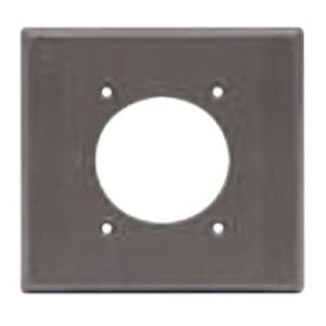 PLACA PLÁSTICA CUADRADA - LÍNEA 30 Y 50 AMPERIOS GRIS. EAGLE