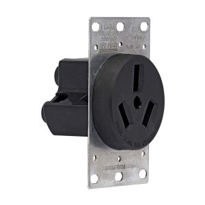 Tomacorriente empotrar nema 1050, 50a 125 - 250 v negro Eagle