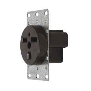 Tomacorriente de empotrar nema 630, 30a 250 v negro Eagle
