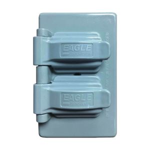 Placa plástica doble para intemperie gris Eagle