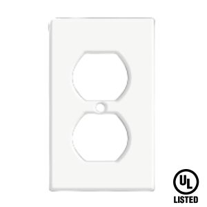 Tapa plástica para tomacorriente doble 270 blanco Tania Wiring