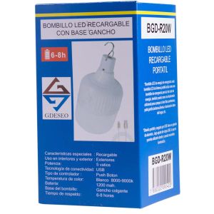 Bombillo LED recargable portátil 20W Gdeseo