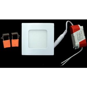 PANEL LED CUADRADO EMPOTRABLE 3W LUZ BLANCA. LUCERNA