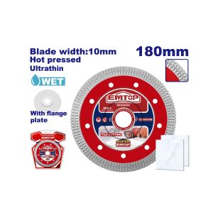 Disco de corte de cerámica borde de malla 7" Emtop