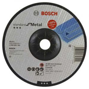 Disco desbaste centro deprimido 7" x 1/4" x 7/8" Bosch
