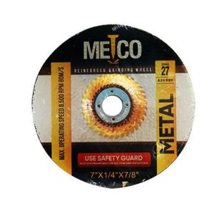 DISCO DE DESBASTE 7" X 1/4" X 7/8". METCO