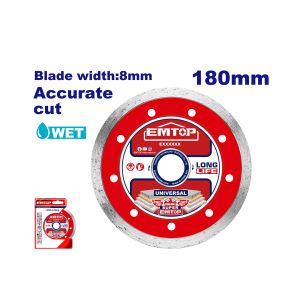 Disco de corte diamantado continuo 7" Emtop