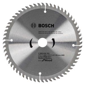 Disco de sierra circular Eco para madera 7 1/4" 60d Bosch