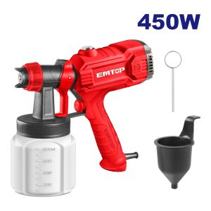 Pistola spray a cable 450 w 800 ml Emtop