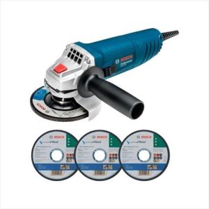 ESMERIL ANGULAR DE 4 1/2" 5/8 850W GWS850 + 3 DISCOS DE CORTE. BOSCH
