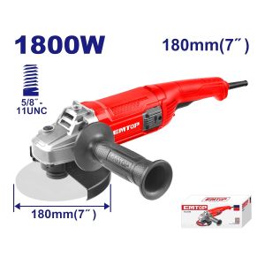 Esmeril angular a cable 7" 1800W Emtop
