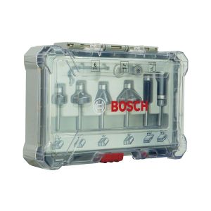 Juego de 6 fresas con vástago 1/4" Bosch