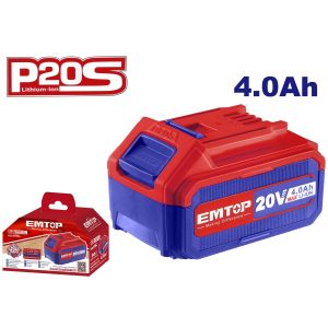 BATERIA DE IONES DE LITIO 20V 4.0AH HERRAMIENTAS P20S. EMTOP