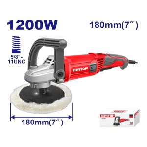 Pulidora a cable 7" 1.200 w Emtop