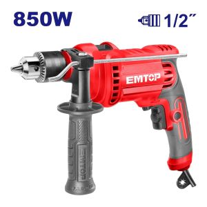 Taladro de impacto a cable 1/2" 850 w Emtop