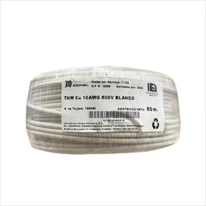CABLE THW 10 AWG BLANCO 50M. ICONEL