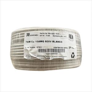 CABLE THW 10 AWG BLANCO 25M. ICONEL