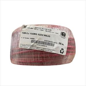 CABLE THW 10 AWG ROJO 25M. ICONEL