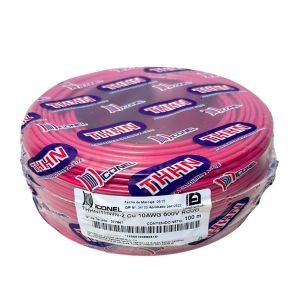 Cable THHN/THWN-2 10 AWG rojo 100 m Iconel
