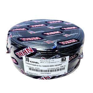 Cable THHN/THWN-2 12 AWG negro 100 m Iconel
