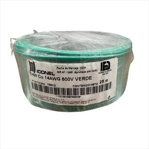 CABLE THW 14 AWG VERDE 25M. ICONEL