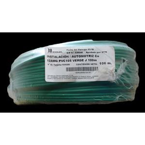 Cable de instalación 12 AWG verde 100 m Iconel