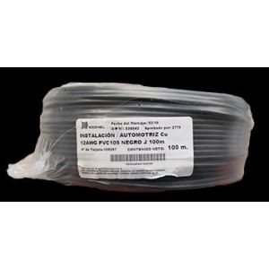 Cable de instalación 12 AWG negro 100 m Iconel