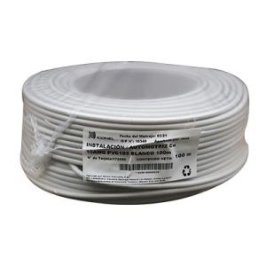 Cable de instalación 10 AWG blanco 100 m Iconel