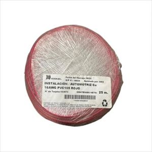 CABLE INSTALACION 16 AWG ROJO 25M. ICONEL
