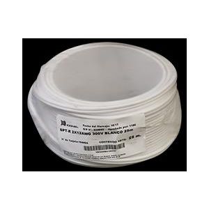 Cable SPT 2 x 10 AWG blanco 50 m Iconel